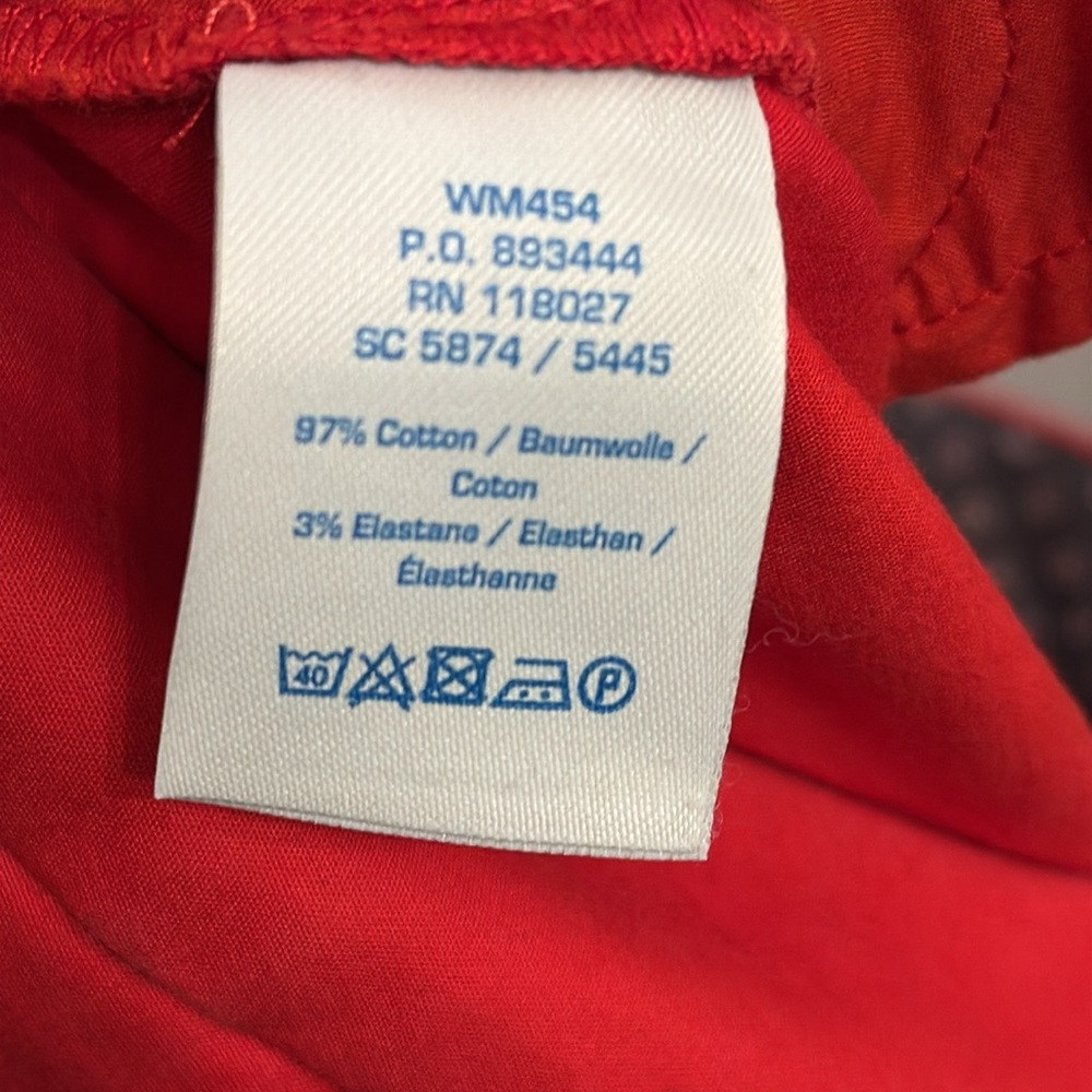 Boden Richmond 7/8 trousers Red Size 10R - Picture 5 of 5